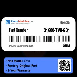 31600-TV0-G01 Power Control Module | Honda Civic | Genuine OEM Part