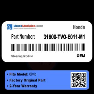31600-TVO-E011-M1 Steering Module | Honda Civic | Genuine OEM Part