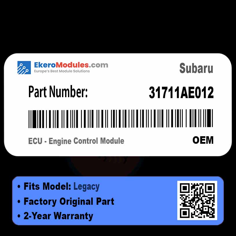 31711AE012 ECU - Engine Control Module | Subaru Legacy | Genuine OEM Part