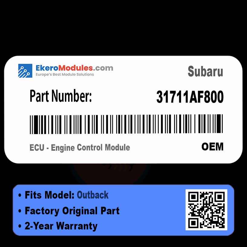 31711AF800 ECU - Engine Control Module | Subaru Outback | Genuine OEM Part