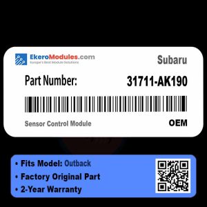 31711-AK190 Sensor Control Module | Subaru Outback | Genuine OEM Part