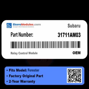 31711AM03 Relay Control Module | Subaru Forester | Genuine OEM Part