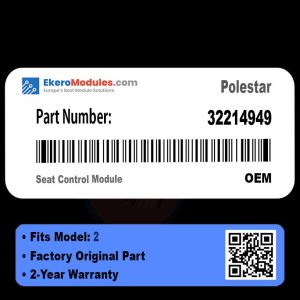 32214949 Seat Control Module | Polestar 2 | Genuine OEM Part