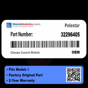 32296405 Climate Control Module | Polestar 3 | Genuine OEM Part