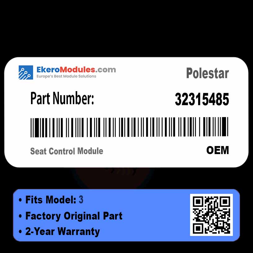 32315485 Seat Control Module | Polestar 3 | Genuine OEM Part