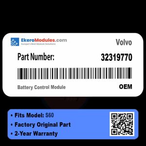 32319770 Battery Control Module | Volvo S60 | Genuine OEM Part