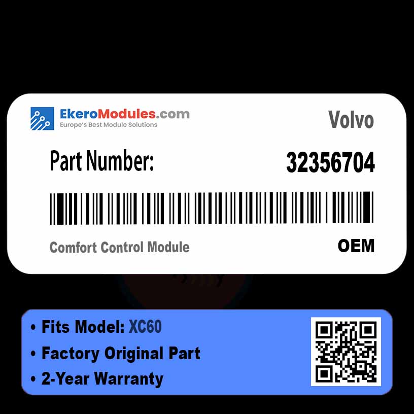 32356704 Comfort Control Module | Volvo XC60 | Genuine OEM Part