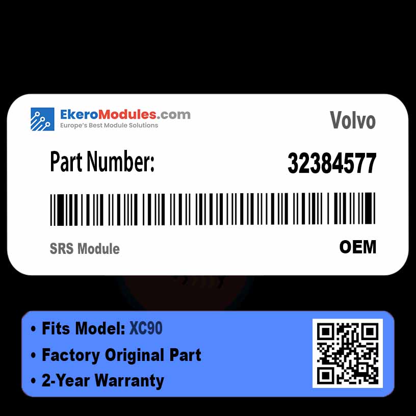 32384577 SRS Module | Volvo XC90 | Genuine OEM Part