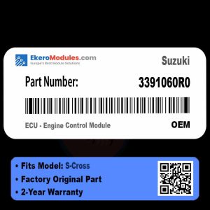 3391060R0 ECU - Engine Control Module | Suzuki S-Cross | Genuine OEM Part