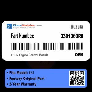 3391060R0 ECU - Engine Control Module | Suzuki SX4 | Genuine OEM Part