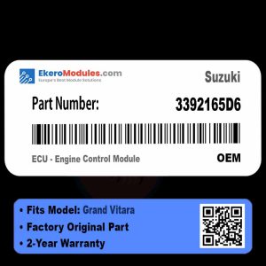 3392165D6 ECU - Engine Control Module | Suzuki Grand Vitara | Genuine OEM Part
