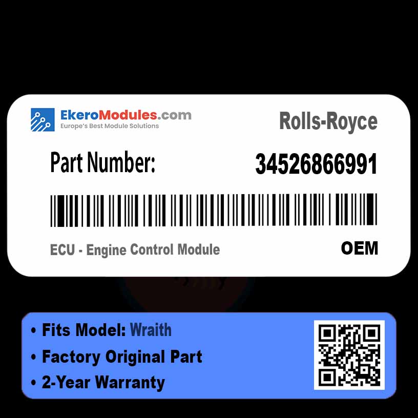 34526866991 ECU - Engine Control Module | Rolls-Royce Wraith | Genuine OEM Part