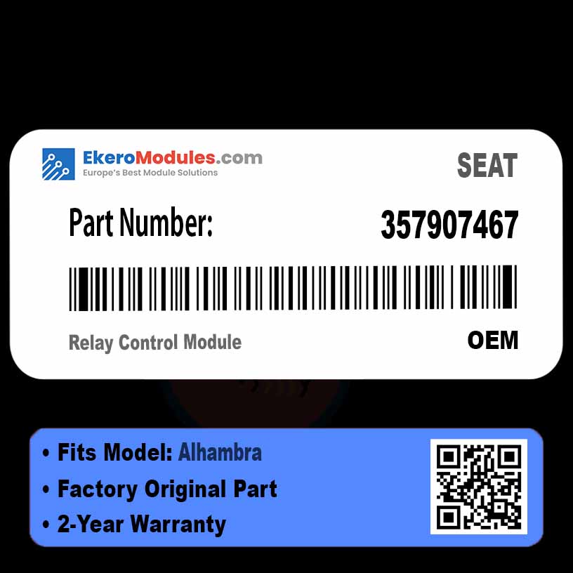 357907467 Relay Control Module | SEAT Alhambra | Genuine OEM Part