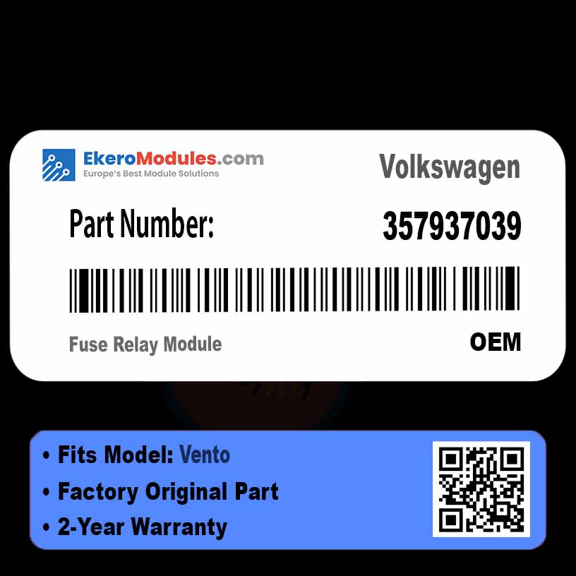 357937039 Fuse Relay Module | Volkswagen Vento | Genuine OEM Part