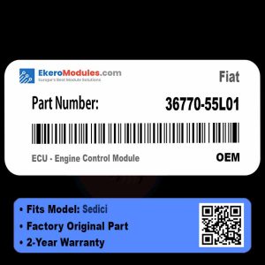 36770-55L01 ECU - Engine Control Module | Fiat Sedici | Genuine OEM Part