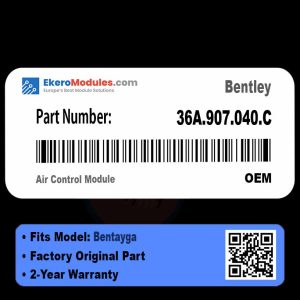 36A.907.040.C Air Control Module | Bentley Bentayga | Genuine OEM Part