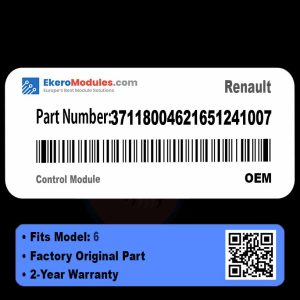 37118004621651241007 Control Module | Renault 6 | Genuine OEM Part