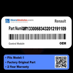 3713300683432012191109 Control Module | Renault 6 | Genuine OEM Part