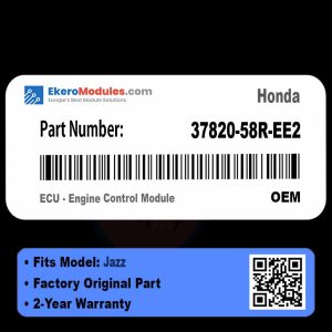 37820-58R-EE2 ECU - Engine Control Module | Honda Jazz | Genuine OEM Part