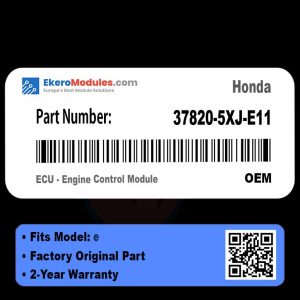 37820-5XJ-E11 ECU - Engine Control Module | Honda e | Genuine OEM Part