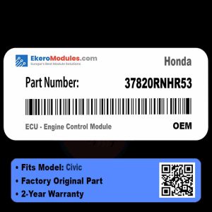 37820RNHR53 ECU - Engine Control Module | Honda Civic | Genuine OEM Part