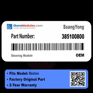 385100800 Steering Module | SsangYong Rexton | Genuine OEM Part