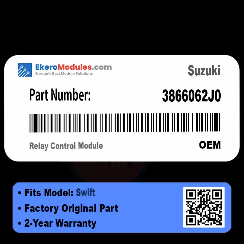 3866062J0 Relay Control Module | Suzuki Swift | Genuine OEM Part
