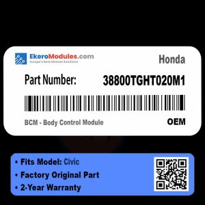 38800TGHT020M1 BCM - Body Control Module | Honda Civic | Genuine OEM Part