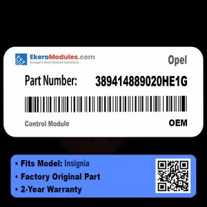 389414889020HE1G Control Module | Opel Insignia | Genuine OEM Part
