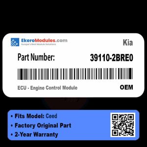 39110-2BRE0 ECU - Engine Control Module | Kia Ceed | Genuine OEM Part