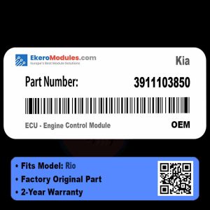 3911103850 ECU - Engine Control Module | Kia Rio | Genuine OEM Part