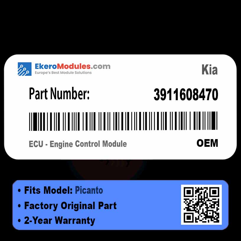 3911608470 ECU - Engine Control Module | Kia Picanto | Genuine OEM Part