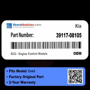 39117-08105 ECU - Engine Control Module | Kia Ceed | Genuine OEM Part
