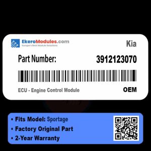 3912123070 ECU - Engine Control Module | Kia Sportage | Genuine OEM Part