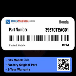 39570TEAG01 Control Module | Honda Civic | Genuine OEM Part