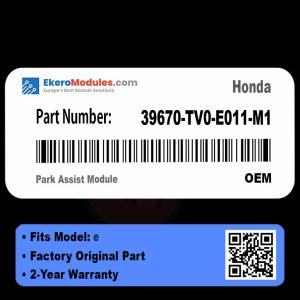 39670-TV0-E011-M1 Park Assist Module | Honda e | Genuine OEM Part