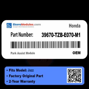 39670-TZB-E070-M1 Park Assist Module | Honda Jazz | Genuine OEM Part
