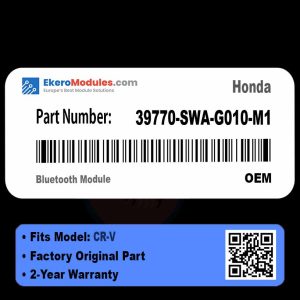 39770-SWA-G010-M1 Bluetooth Module | Honda CR-V | Genuine OEM Part