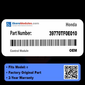 39770TF0E010 Control Module | Honda e | Genuine OEM Part