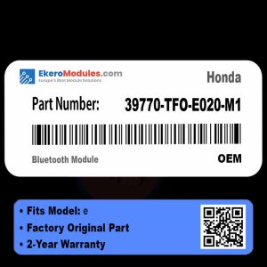 39770-TFO-E020-M1 Bluetooth Module | Honda e | Genuine OEM Part