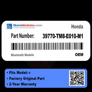 39770-TM8-E010-M1 Bluetooth Module | Honda e | Genuine OEM Part