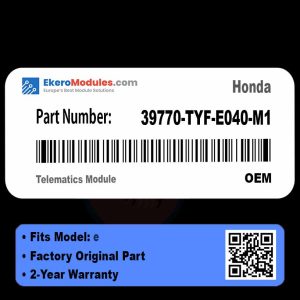 39770-TYF-E040-M1 Telematics Module | Honda e | Genuine OEM Part