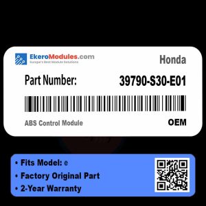 39790-S30-E01 ABS Control Module | Honda e | Genuine OEM Part