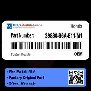 39880-S6A-E11-M1 Control Module | Honda FR-V | Genuine OEM Part