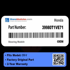 39980T1VE71 Steering Module | Honda CR-V | Genuine OEM Part