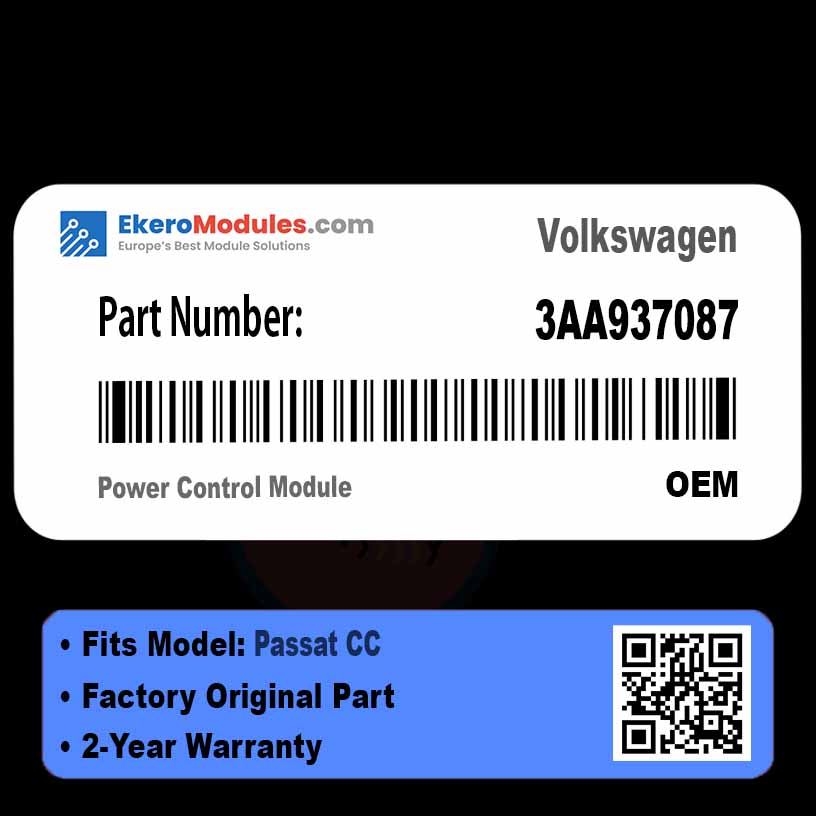 3AA937087 Power Control Module | Volkswagen Passat CC | Genuine OEM Part