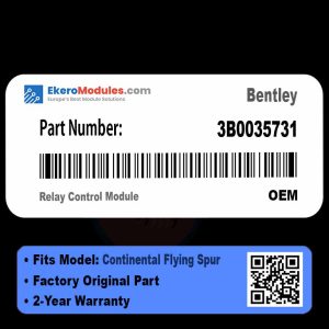 3B0035731 Relay Control Module | Bentley Continental Flying Spur | Genuine OEM Part