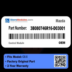 3B080746R16-D03001 Control Module | Mazda CX-5 | Genuine OEM Part