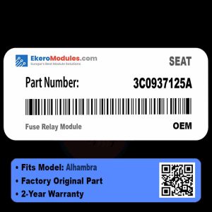 3C0937125A Fuse Relay Module | SEAT Alhambra | Genuine OEM Part