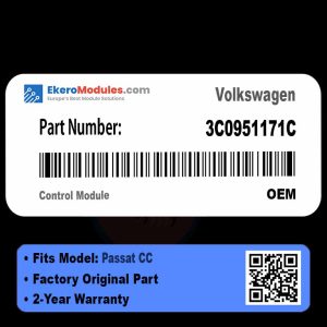 3C0951171C Control Module | Volkswagen Passat CC | Genuine OEM Part